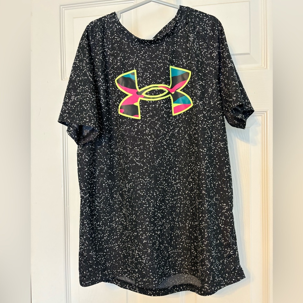 Under Armour UA Tech 2.0 Nova Boys Athletic Shirt Short Sleeve Size YLG